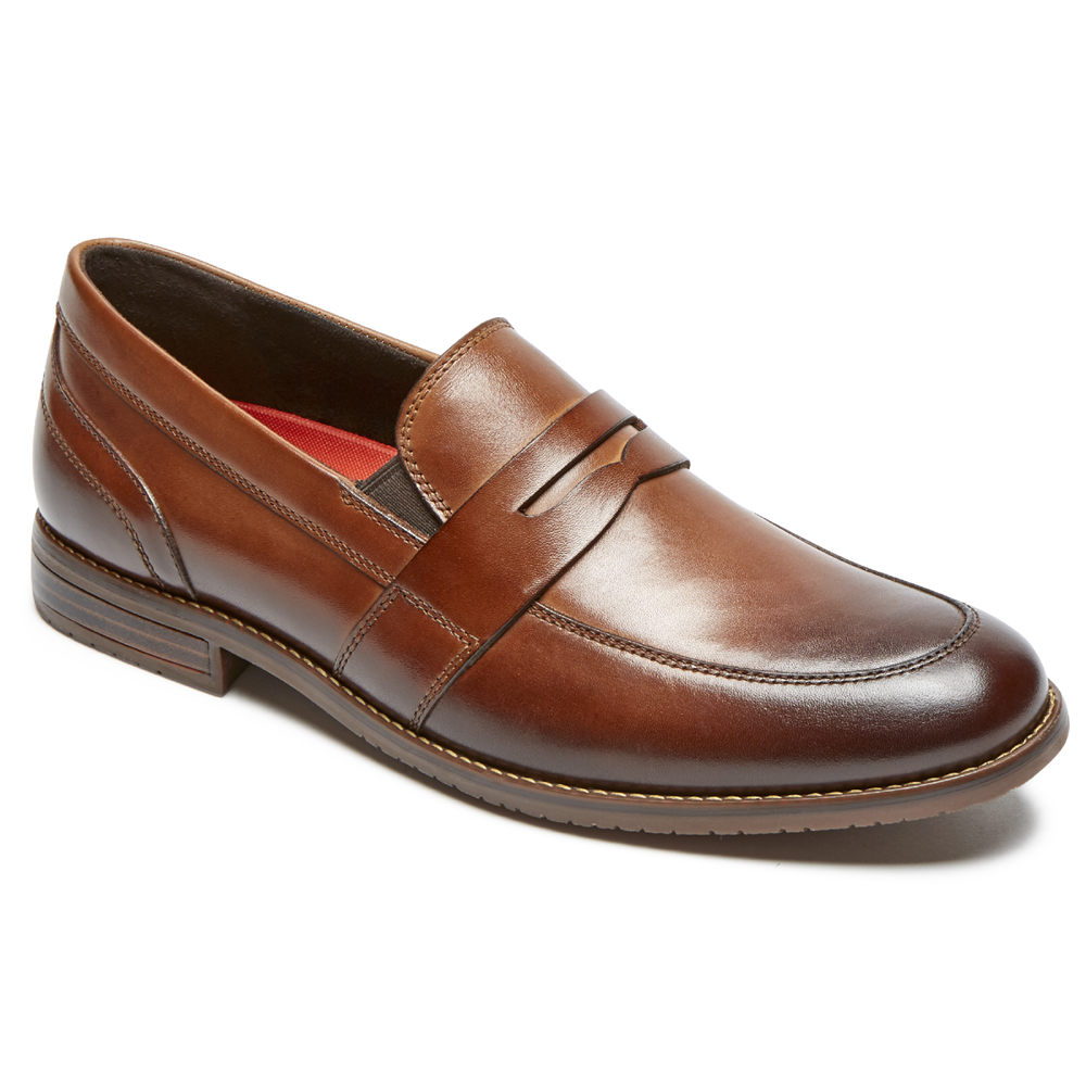 Rockport Loafers Herre Brune - Style Purpose 3 Double Gore Penny - YBAO86351